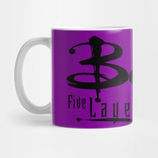Beefy Five Layer - Black Mug
